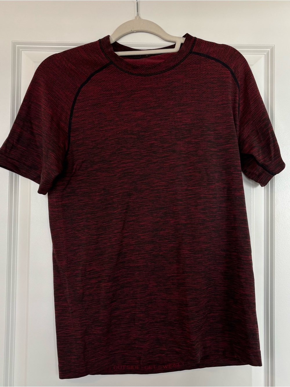 lululemon athletica Men's Short Sleeve Crew - Maroon/Heather